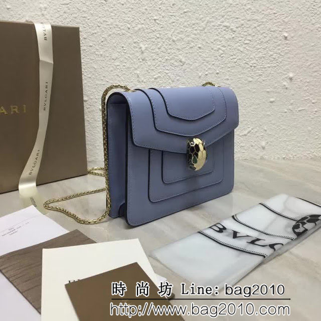 BVLGARI寶格麗 進口牛皮 時尚百搭 小號 鏈條單肩斜挎包 34559 FYD1130